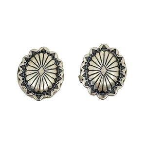 2 Navajo Sterling silver button cover set - GM534